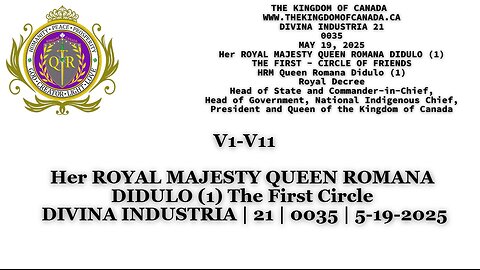 HRM QUEEN ROMANA (1) The First Circle DIVINA INDUSTRIA | 21 | 0035 | 5-19-2025