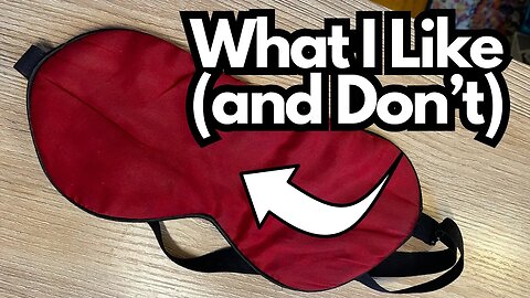 Eye masks are the GOAT (especially if you have lots of electronics)