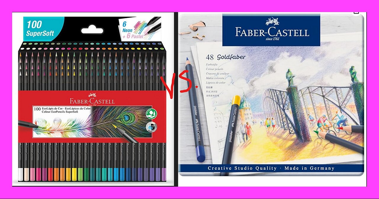 Faber Castell Supersoft vs Goldfaber pencils