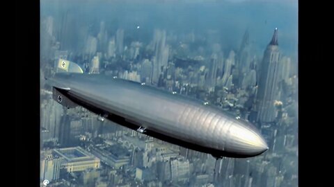 4k Color Footage Of The Hindenburg Zeppelin B4 & After The Disaster