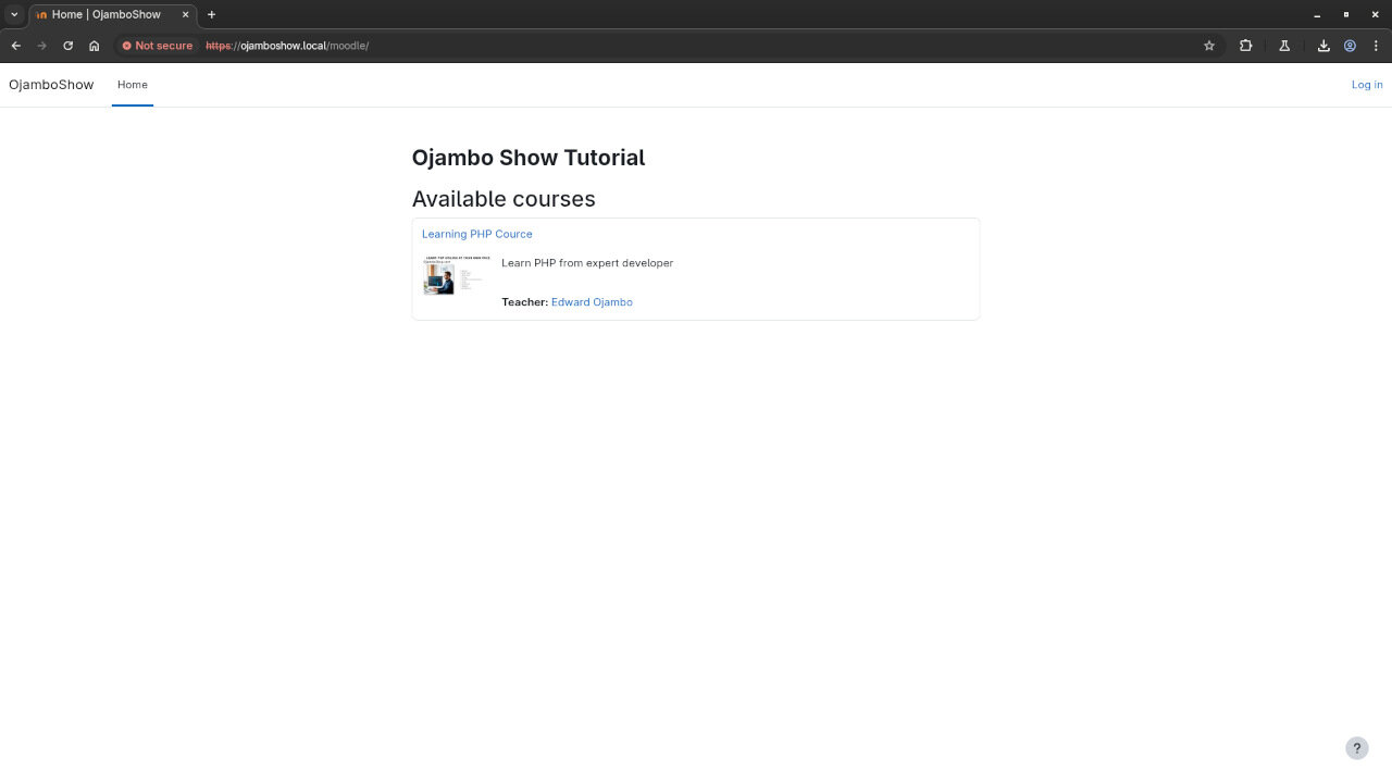 Install Moodle Online LMS