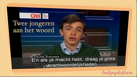 Twee jongeren op CNN nemen hun verantwoordelijkheid - Indigoplatform