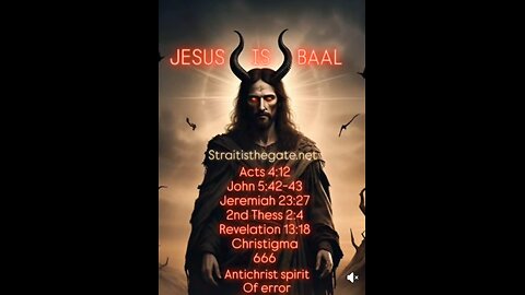 Jesus is baal