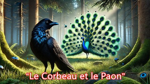 Le Corbeau et le Paon | Conte sur la Jalousie et l’Acceptation de Soi | Fable Animée