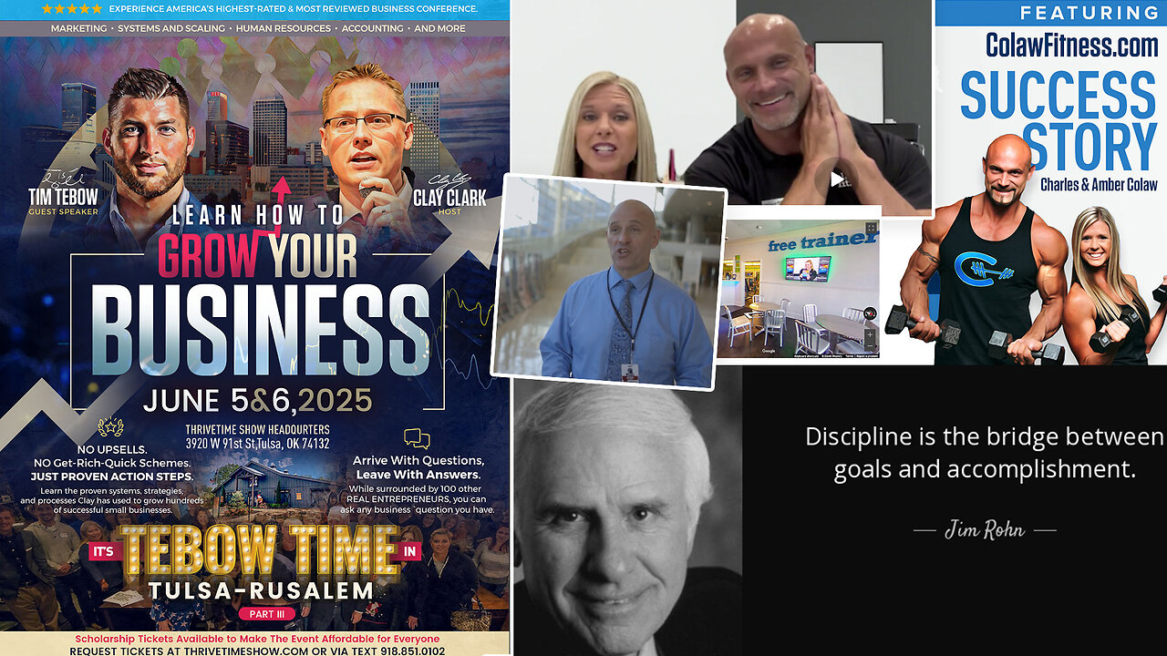 How to Turn Your Goals Into Reality + Celebrating TulsaOilers.com & ColawFitness.com Success Stories + “Discipline Is the Bridge Between Goals & Accomplishment.” - Jim Rohn + Join Tebow At June 5-6 Business Conf!