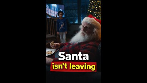 Santa isn't leaving! 🎅😂