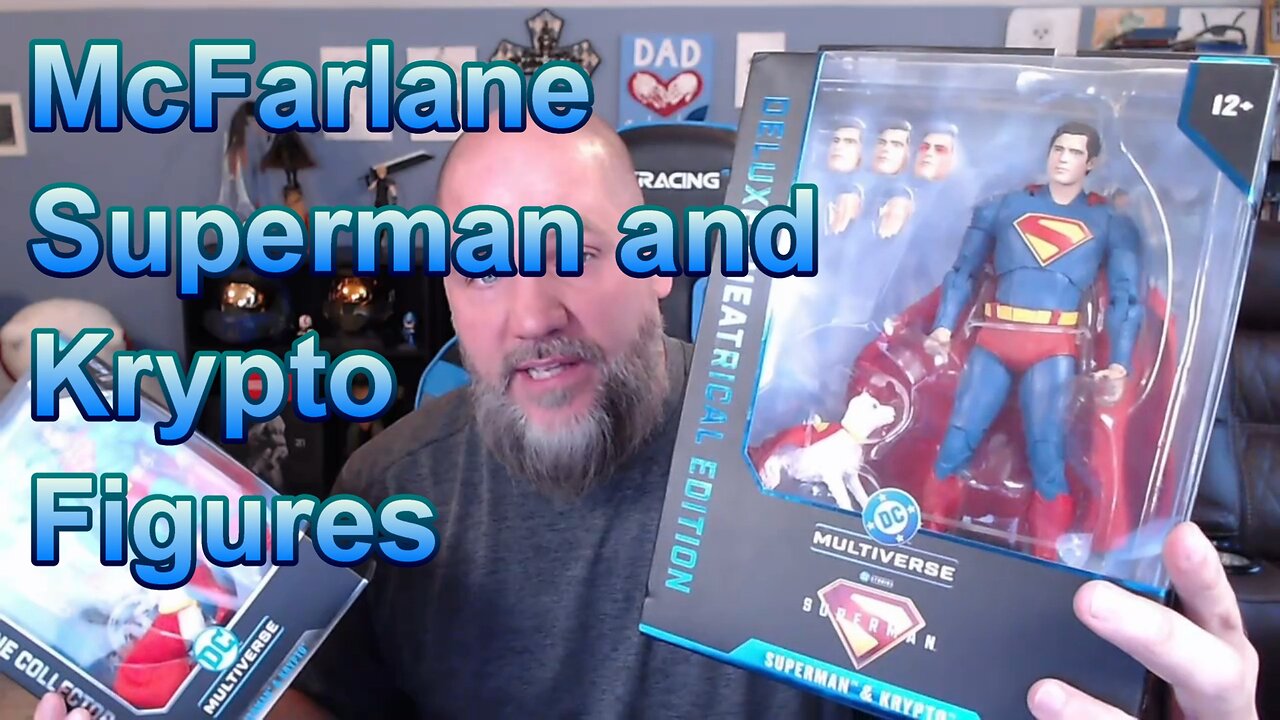 Comparing McFarlane's Superman and Krypto Figures - Superman Movie and Return of Superman #superman