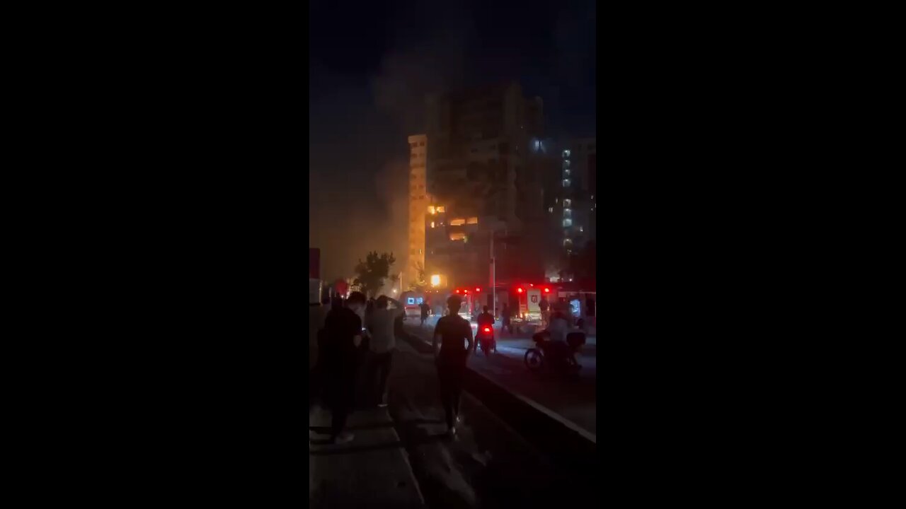 Top Iran leader Apartment building gets hit