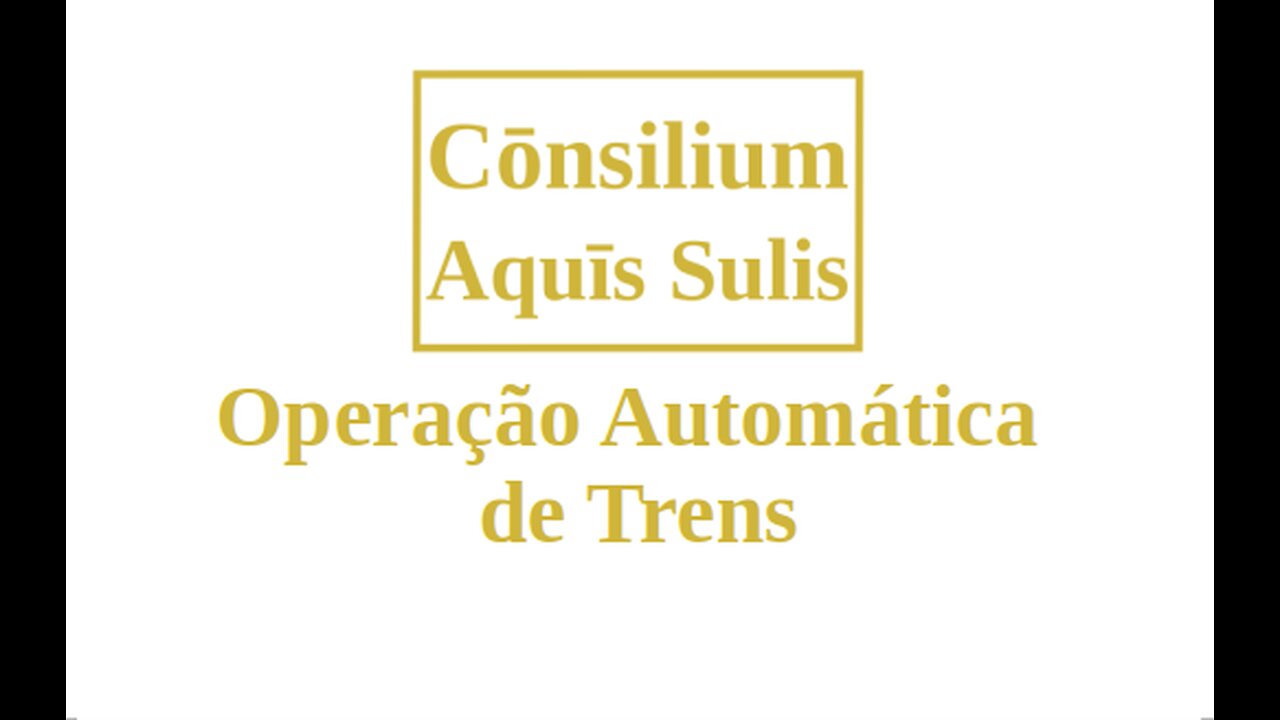 Operação Automática de Trens (Português)