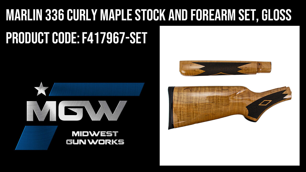 Marlin 336 Curly Maple Stock and Forearm Set, Gloss - F417967-SET