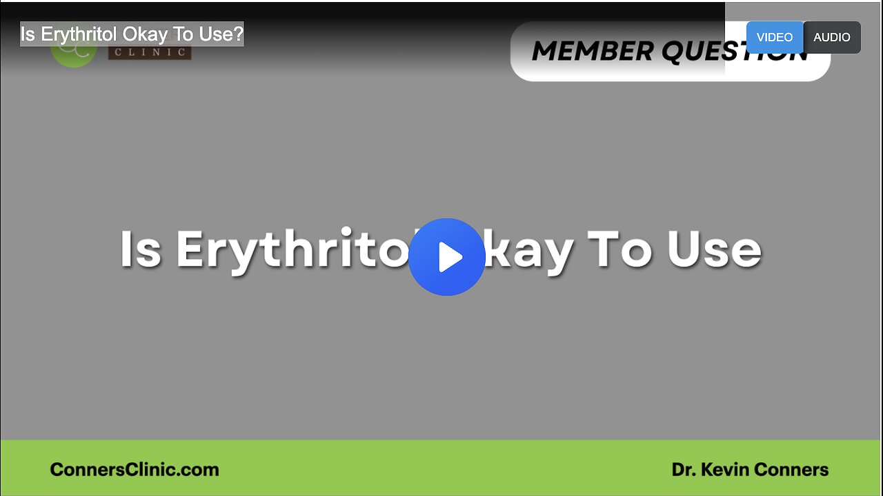 Is Erythritol Okay To Use?