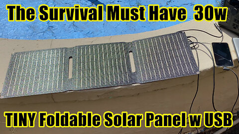 30w Foldable Portable Emergency Cell Phone Power Recharge USB C A Solar Panel Review #wisebuyreviews
