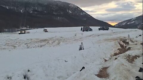 Land cruiser drift in snow❄️