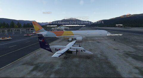 Following a You Tuber in a group flight / MSFS 2024