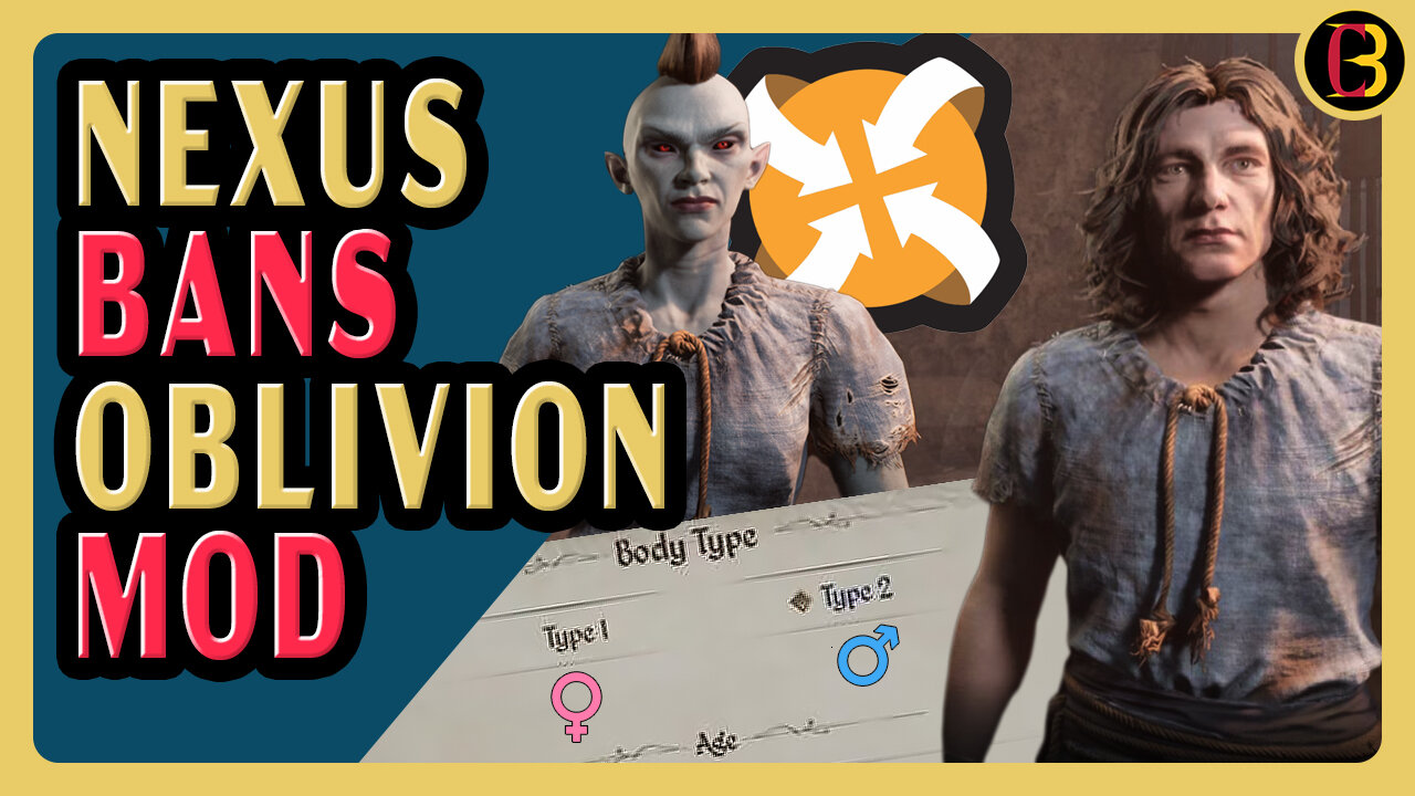 Nexus BANS Oblivion MOD That Restores Male and Female Options