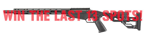 Ruger Precision 22 LR MINI FOR THE LAST 13 SPOTS IN THE MAIN WEBINAR