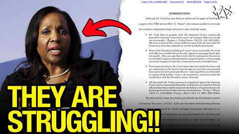 Lisa Cook CRUSHED in DOJ Reply!!