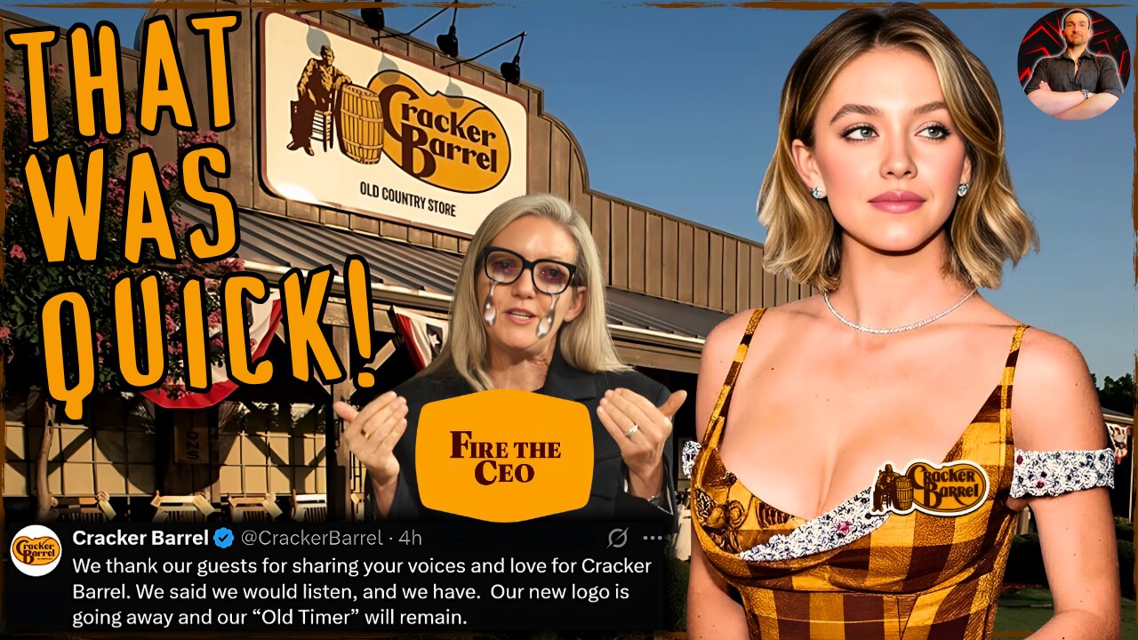 BREAKING: Cracker Barrel Ditches Bland Logo and the CEO is Next!