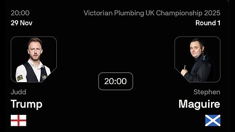 🔴 ถ่ายทอดสดสนุกเกอร์ 🏴󠁧󠁢󠁥󠁮󠁧󠁿 จัดด์ ทรัมป์ VS สตีเฟ่น แม็คไกวร์ 🏴󠁧󠁢󠁳󠁣󠁴󠁿 ศึก ยูเค