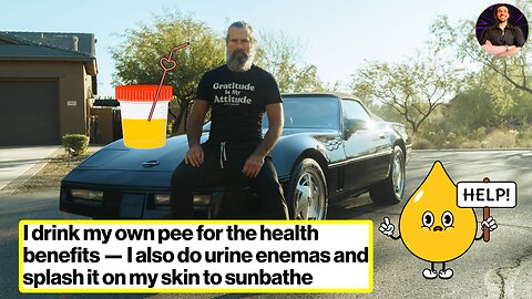 He Drinks His Own Piss to Study the Health Benefits So You Don't Have To...