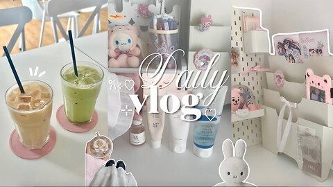 Daily vlog🤍6am morning routine, student diaries, cute café hopping, how I study Korean,making matcha
