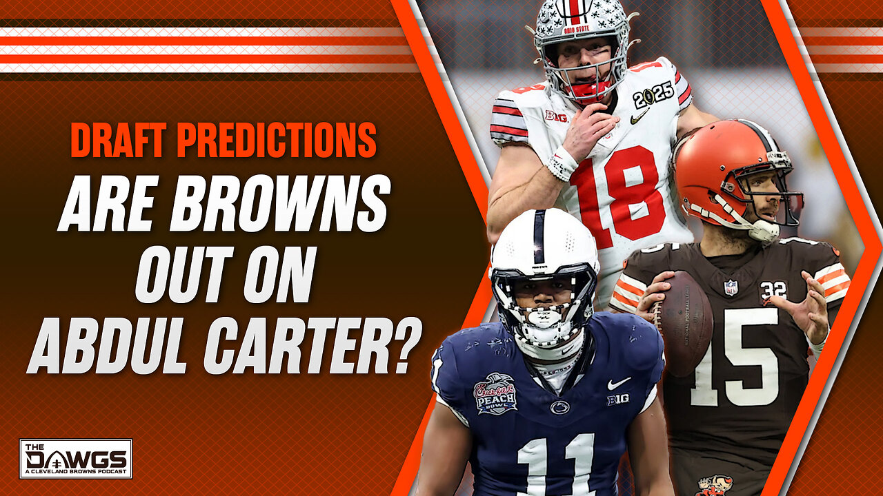 Are the Browns OUT on Abdul Carter? Joe Flacco, Will Howard and More Draft Talk