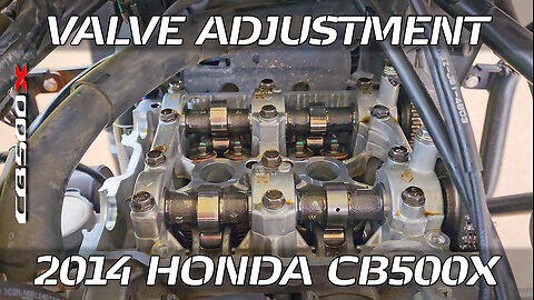 2014 Honda CB500X valve adjustment // How to replace valve shims