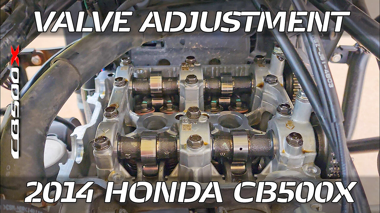 2014 Honda CB500X valve adjustment // How to replace valve shims