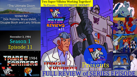 The Transformers (1984) "The Ultimate Doom Pt. 1" | S1 E11 | FULL EPISODE Review | #transformers