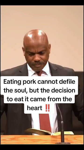 Defilement comes from the heart!