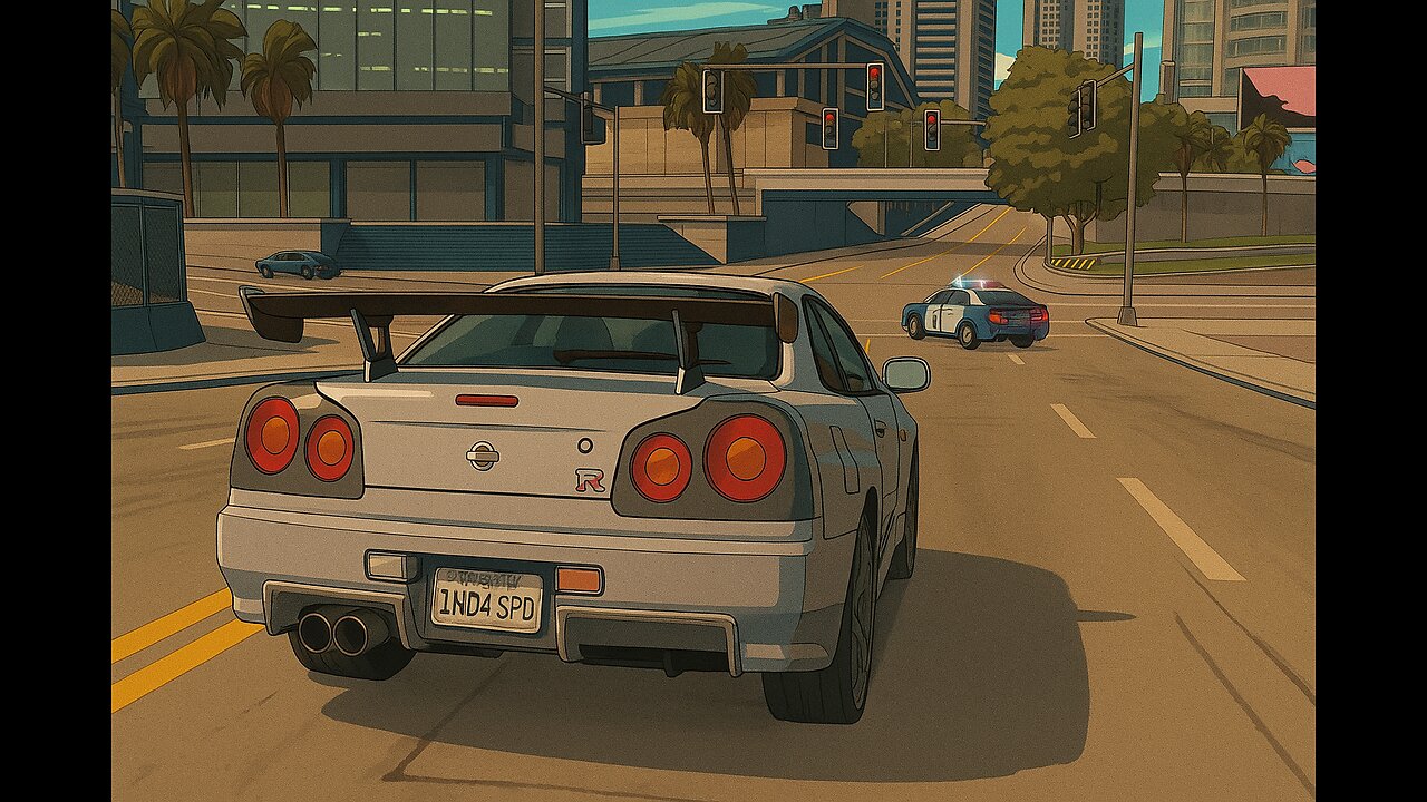 Driving A Stolen Nissan GT-R (R34)