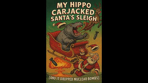 My Hippo Carjacked Santa's Sleigh (Dropped Nuclear Bombs) - AI Christmas Comedy Song