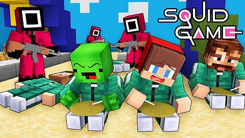 JJ And Mikey SQUID GAME HONEYCOMB CANDY CHALLENGE in Minecraft
