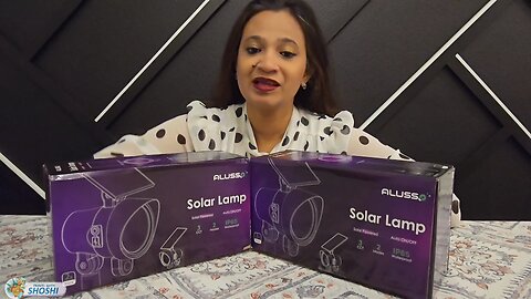 Alusso Solar Garden Light Unboxing, Setup and Review | Amazon Solar outdoor landscape lights Review