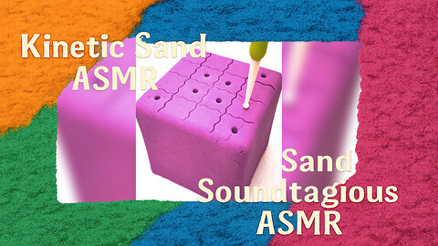 Poking & Cutting Kinetic Sand 15 – Oddly Satisfying ASMR