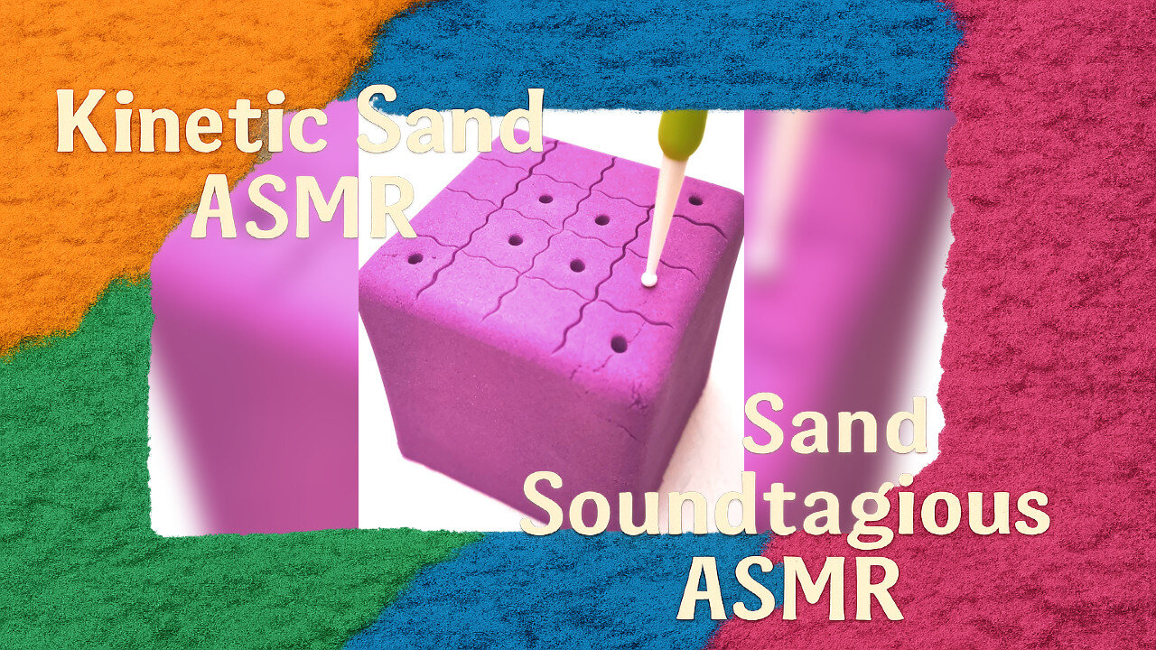 Poking & Cutting Kinetic Sand 15 – Oddly Satisfying ASMR