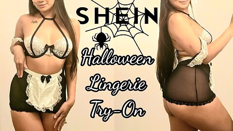 HOT GIRL SHEIN Halloween Lingerie Try On Haul