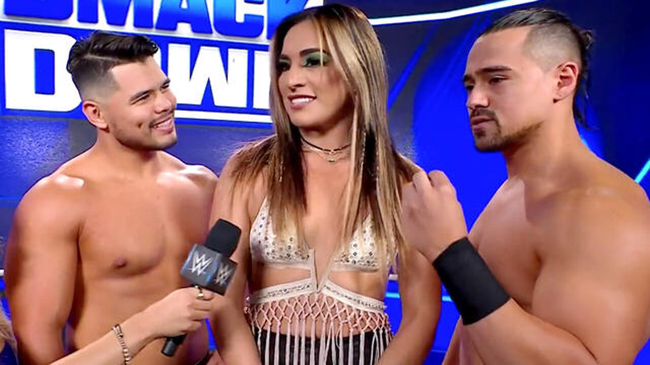 Los Lotharios gets shut down by Raquel Rodriguez SmackDown, April 8, 2022 @wwefree
