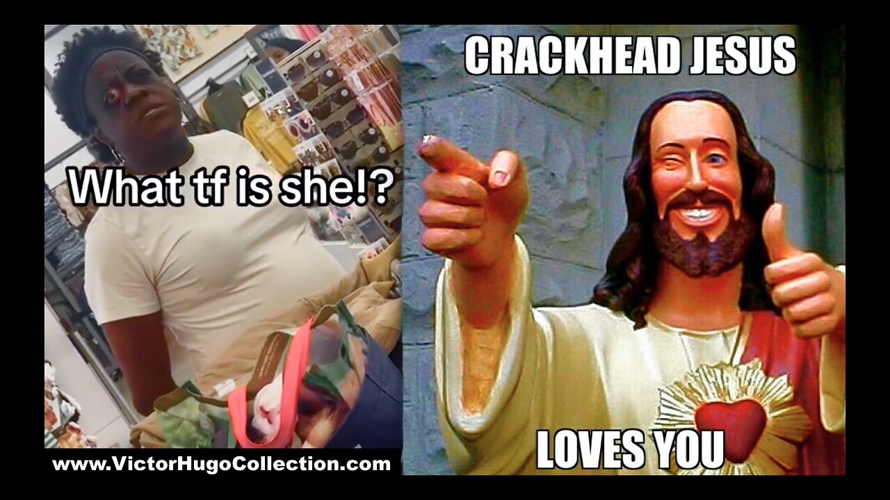 Crackhead Jesus Is Coming And He Doesnt Pull Out Just Another Day In The JewSA Blackies On Parade
