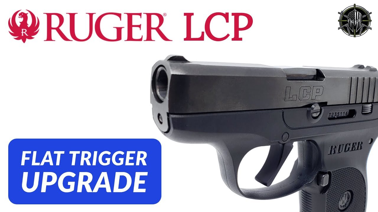 Ruger LCP Flat Trigger Upgrade - Custom Ruger LCP Aftermarket Parts by M*CARBO! Ruger LCP1 Only.