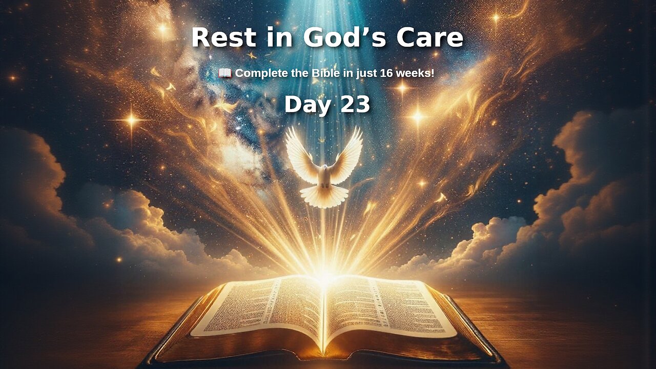 Day 23: Rest in God’s Care – Numbers 29-34, Mark 14, Psalm 23 | KJV Audio
