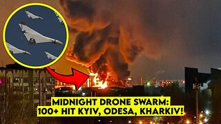 BREAKING: Geran-2 Drone Swarm Strikes Kyiv