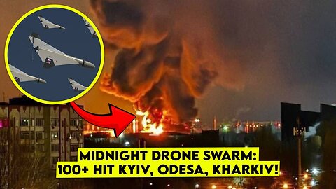 BREAKING: Geran-2 Drone Swarm Strikes Kyiv