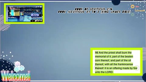 The(King James Bible) We are in The Book of: Leviticus 2: 16.