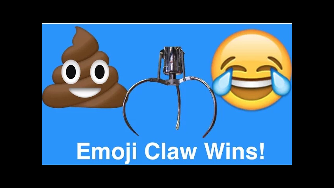 WINNING EMOJI PLUSH FROM THE CLAW MACHINE!
