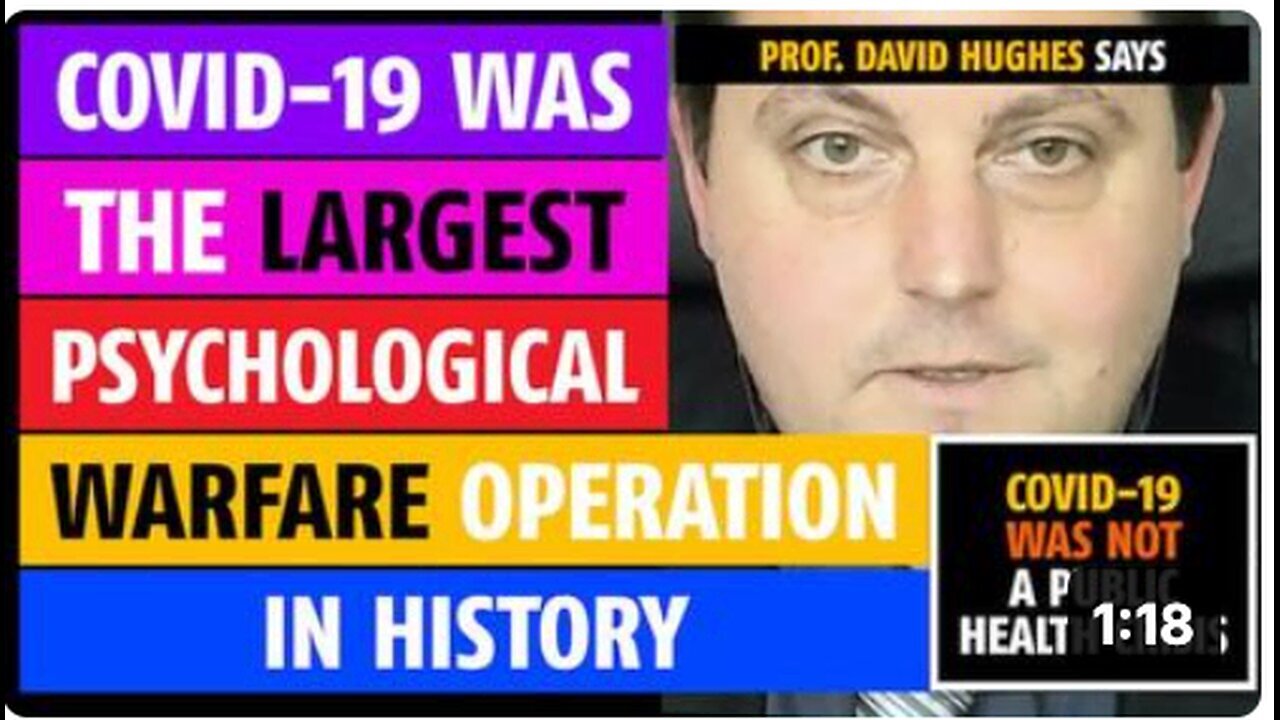"Prof. David Hughes Labels Covid-19 as History's Largest Psychological Warfare Operation"