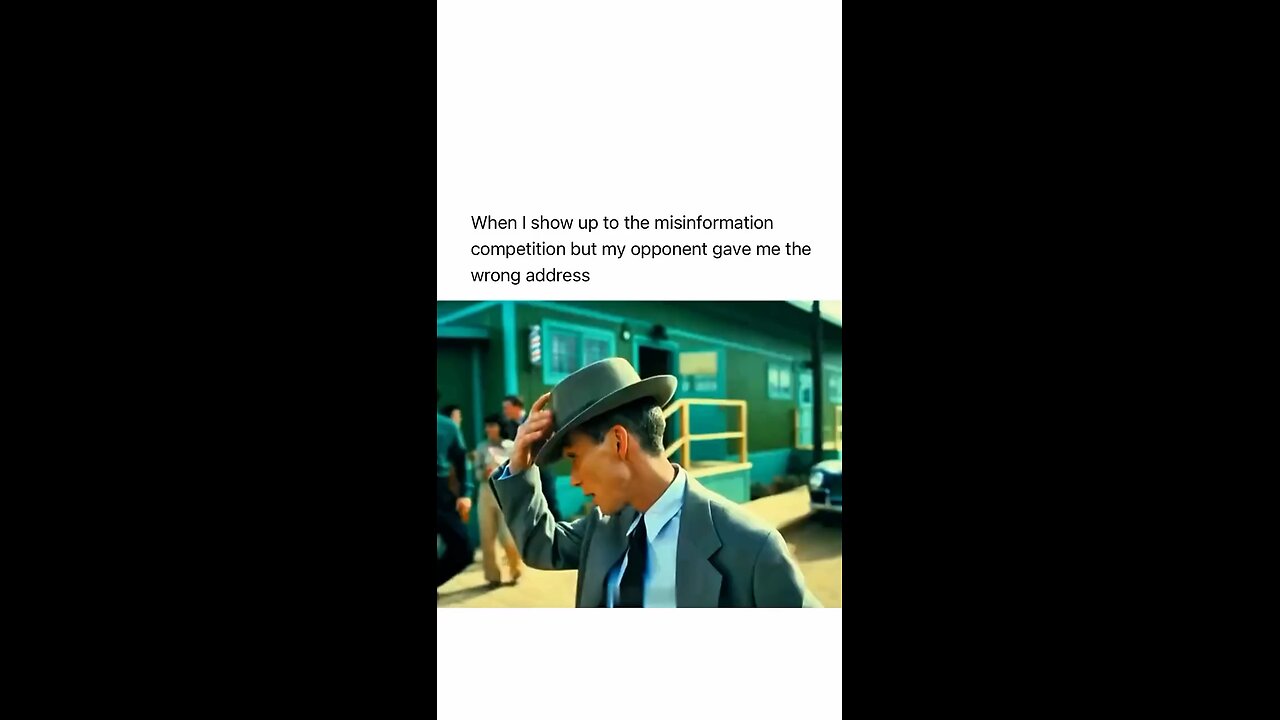 When I show up to the misinformation competition but my opponent gave me the wrong address 😭😔