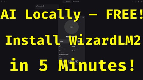 Install WizardLM2 7B Locally in Minutes — Run Your Own AI Chatbot FREE!
