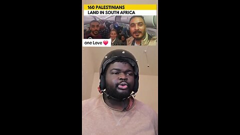 160 Palestinians were sent to South Africa illegally and the government says they must stay