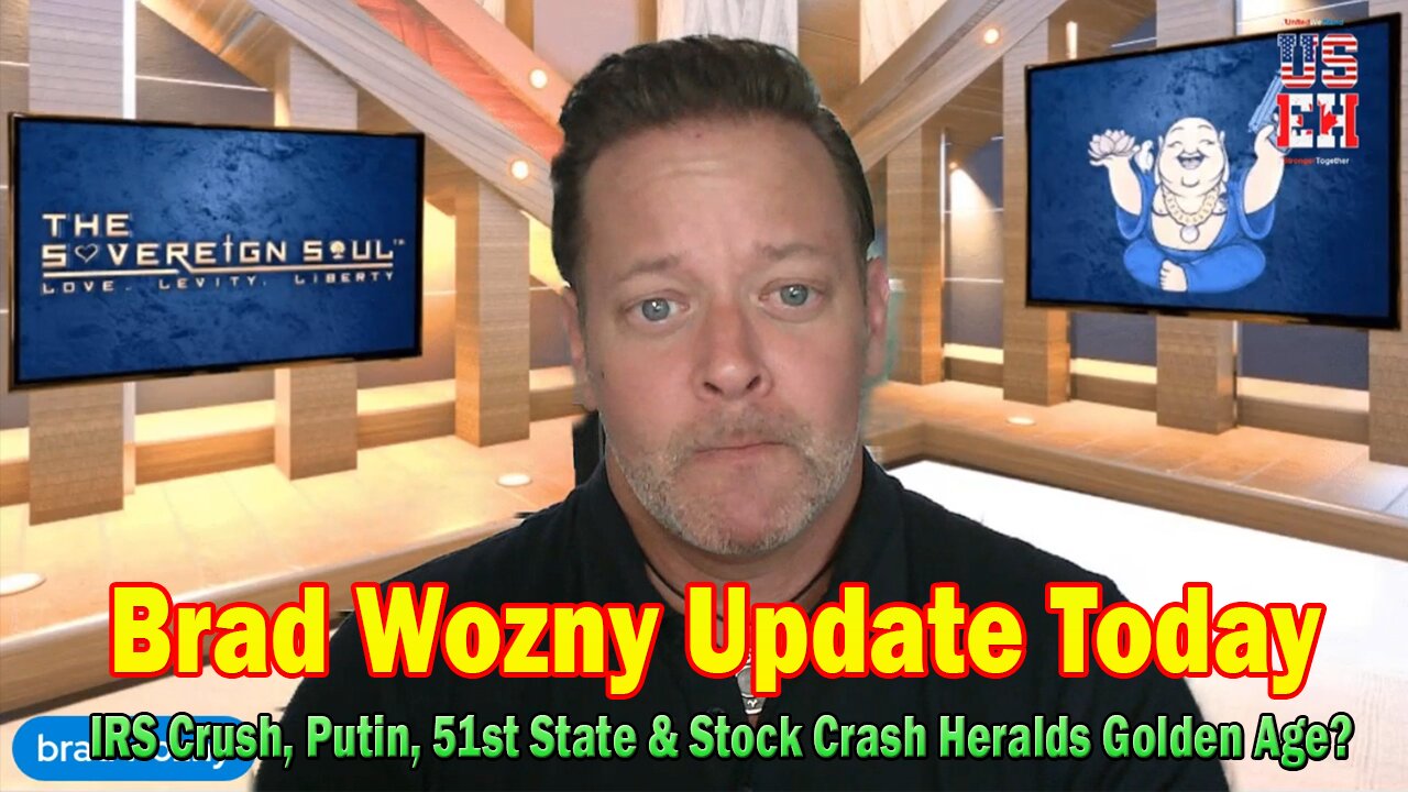 Brad Wozny Update Today 08.11.25: IRS Crush, Putin, 51st State & Stock Crash Heralds Golden Age?